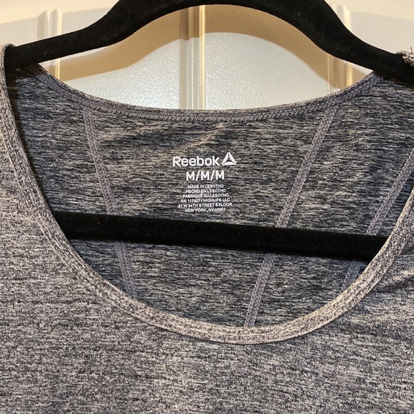 Grey Reebok dry fit grey workout top. - Picture 2 of 4